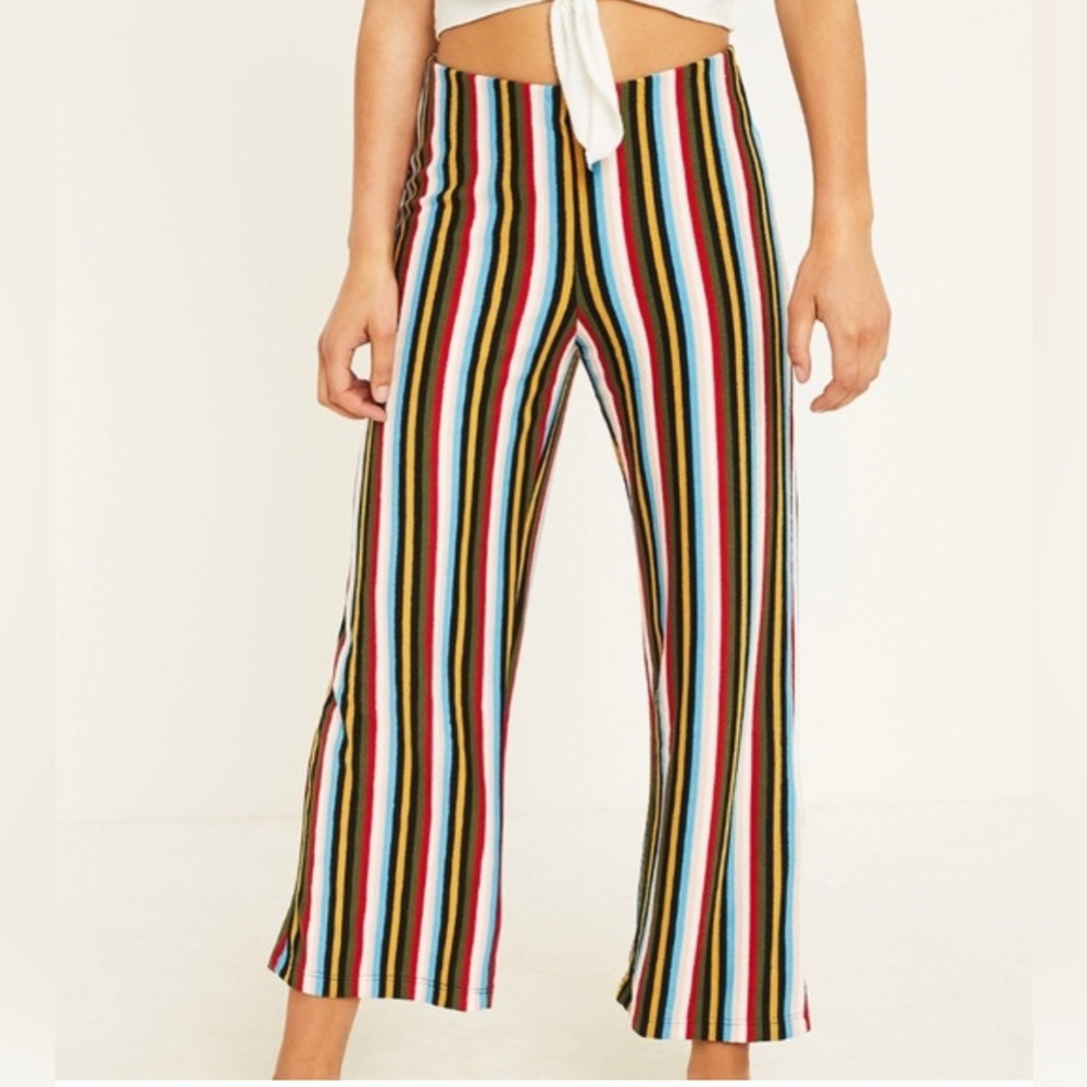 Urban Outfitters Colorful Striped Cropped Pants